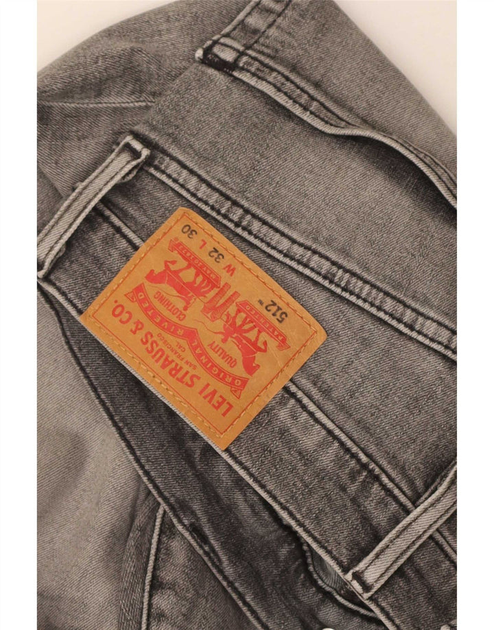 Męskie jeansy Levi's 512 Distressed Slim Tapered W32 L30 Szare