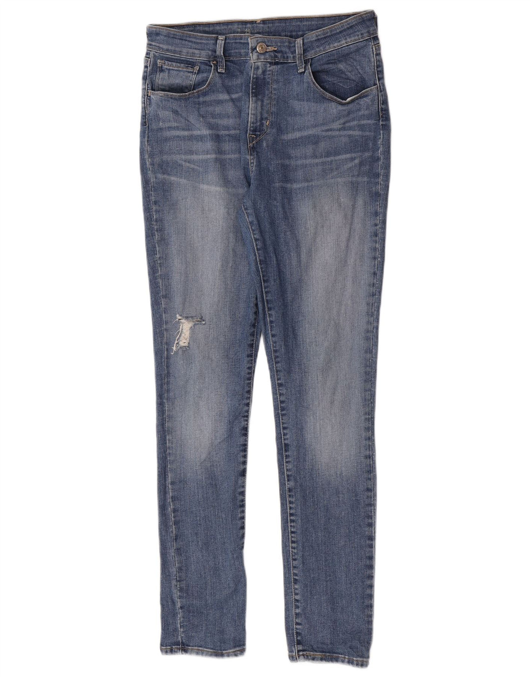 Damskie dżinsy rurki Levi's w trudnej sytuacji W29 L30 Niebieska bawełna