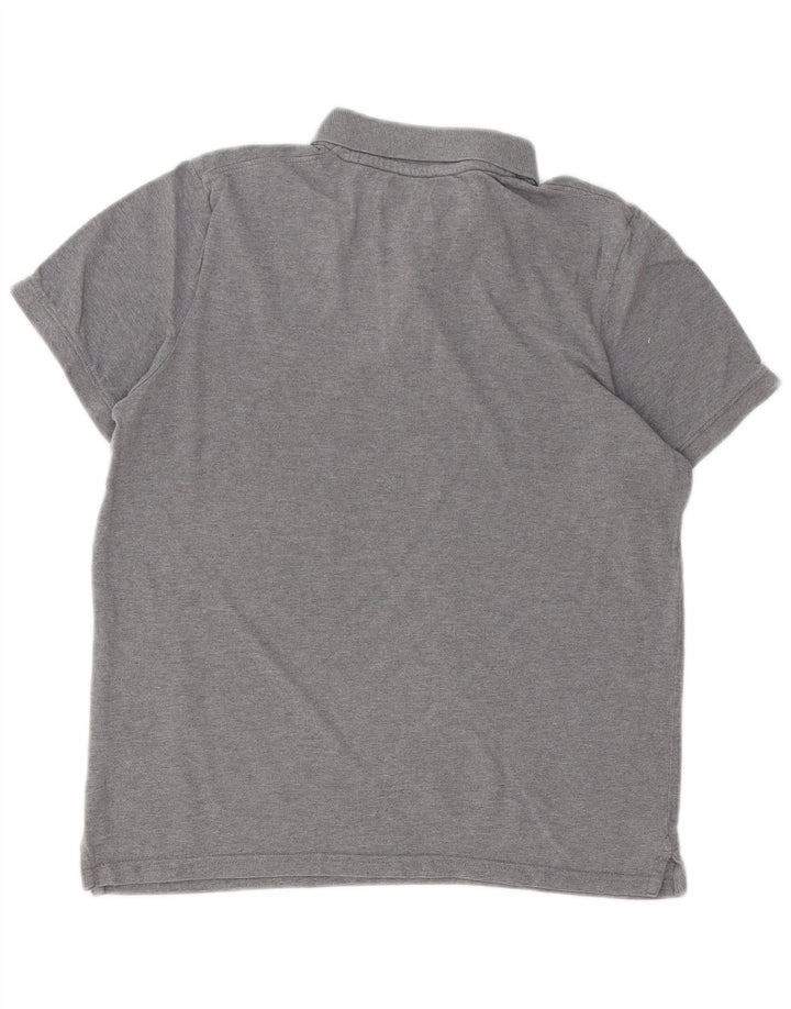 Męska koszulka polo Jack & Jones, średnia szara bawełna w cętki