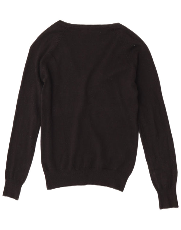 Sweter damski Zara UK 12, średni czarny, bawełniany