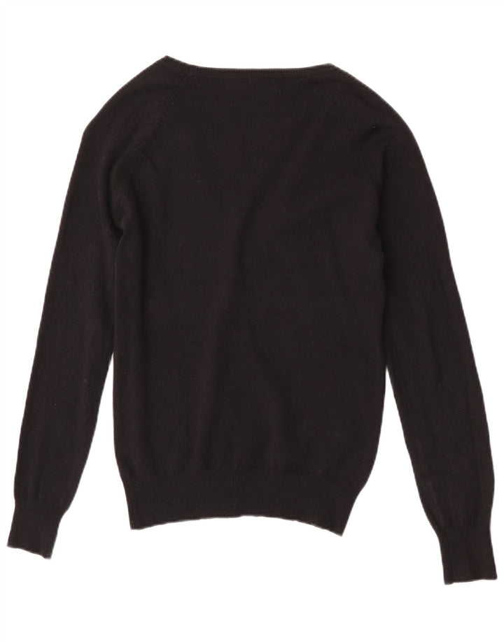 Sweter damski Zara UK 12, średni czarny, bawełniany