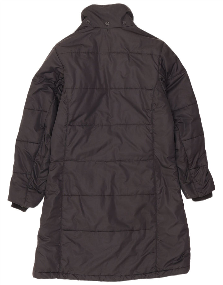 Damski płaszcz oversize Jack Wolfskin z podszewką UK 10, mały, czarny poliester