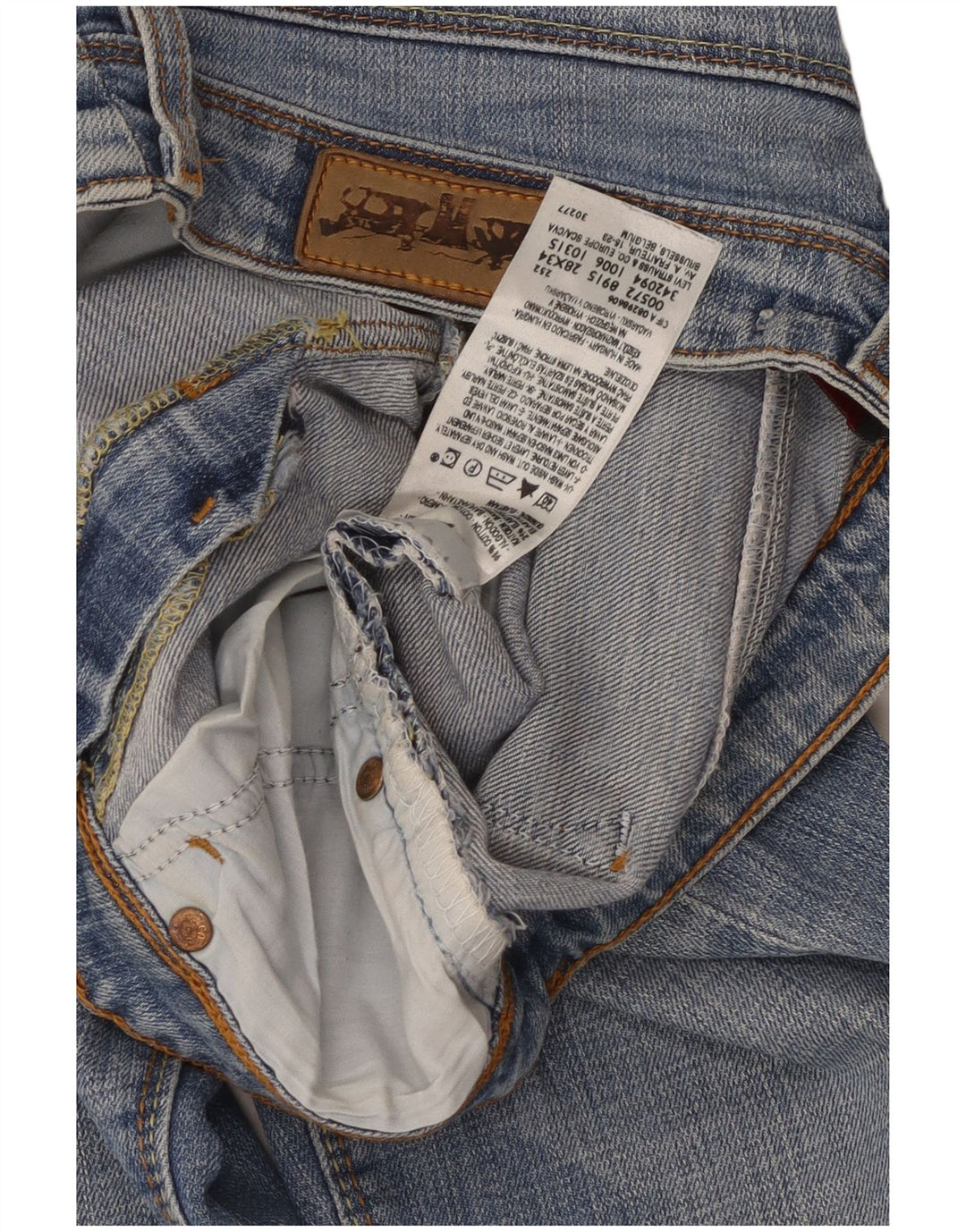 Damskie jeansy Levi's 572 Bootcut W28 L34 Niebieska bawełna