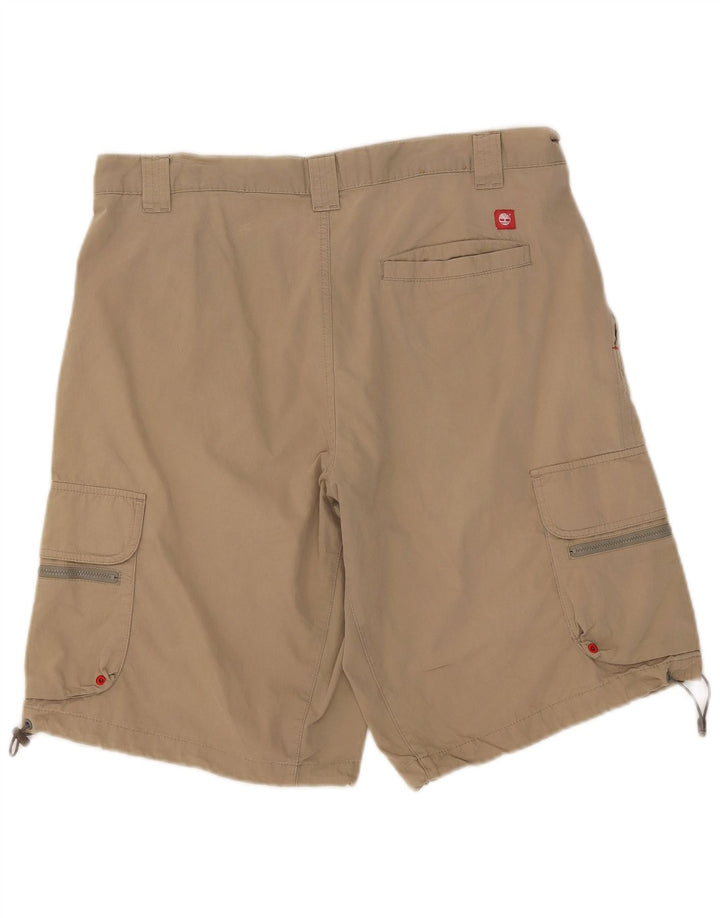 Męskie spodenki cargo Timberland W35, duże, beżowe, bawełniane