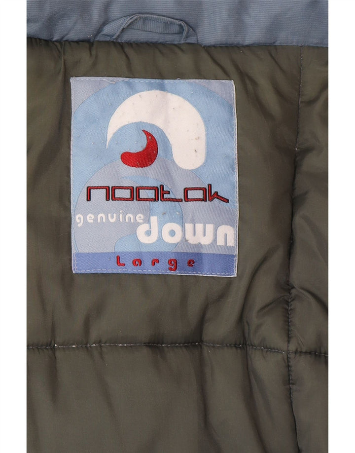 Vintage męska ocieplana kurtka UK 40, duża niebieska