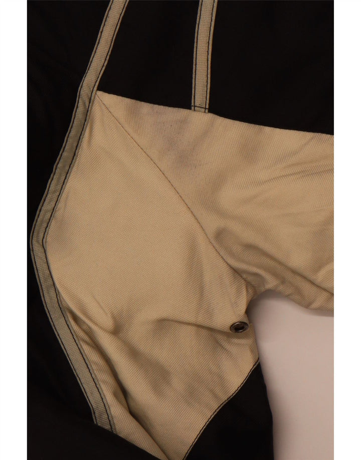 Damska kurtka narciarska z kapturem COLMAR IT 46, duży czarny nylon w bloki kolorów