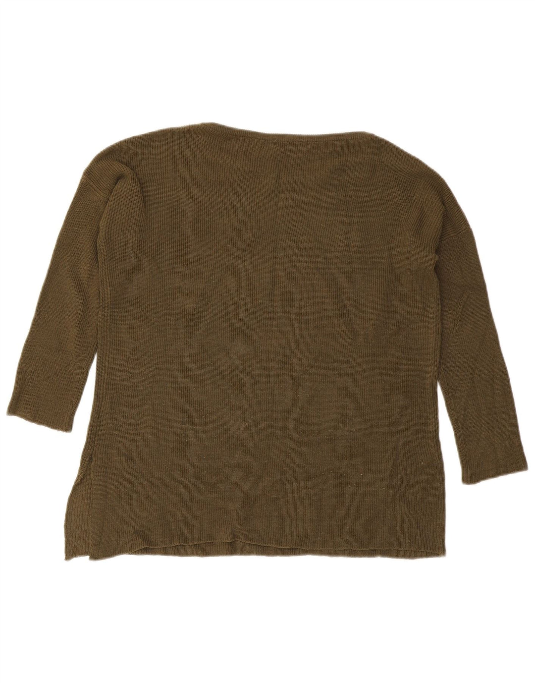 Sweter damski Zara z dekoltem w łódkę, UK 14, średni khaki
