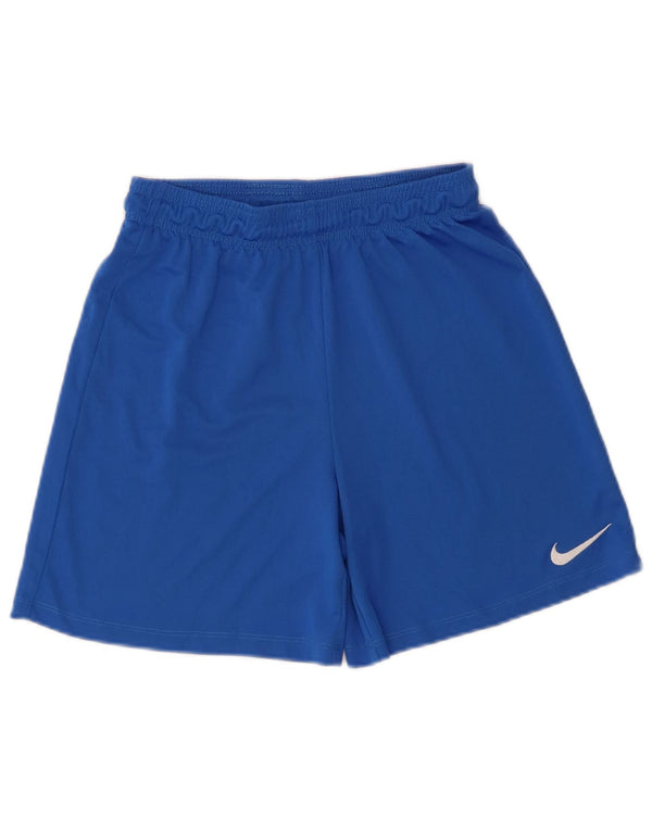 Chłopięce spodenki sportowe Nike Dri Fit 12-13 lat, duże, niebieskie, poliestrowe