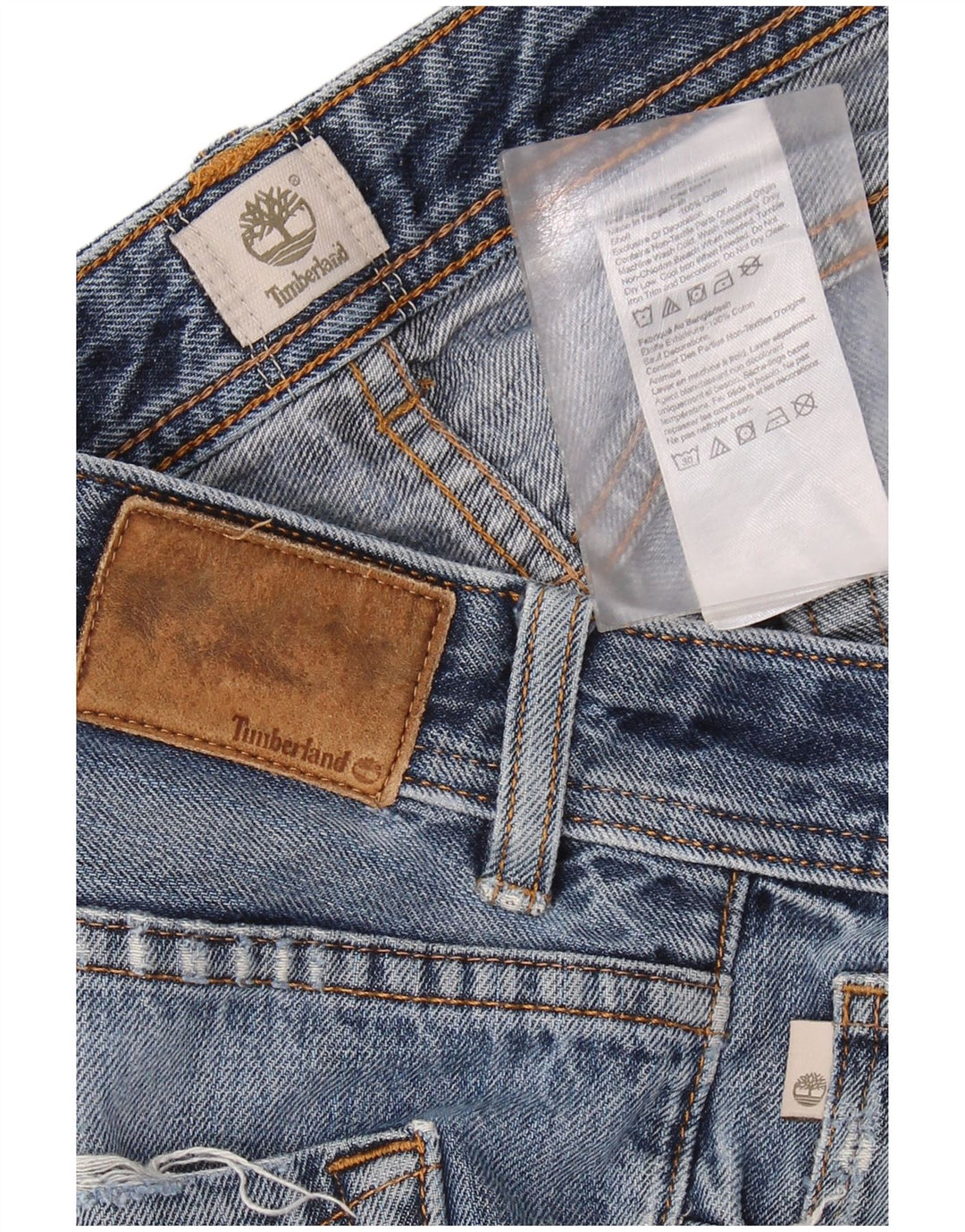 Męskie proste dżinsy TIMBERLAND W34 L31 Niebieskie bawełniane