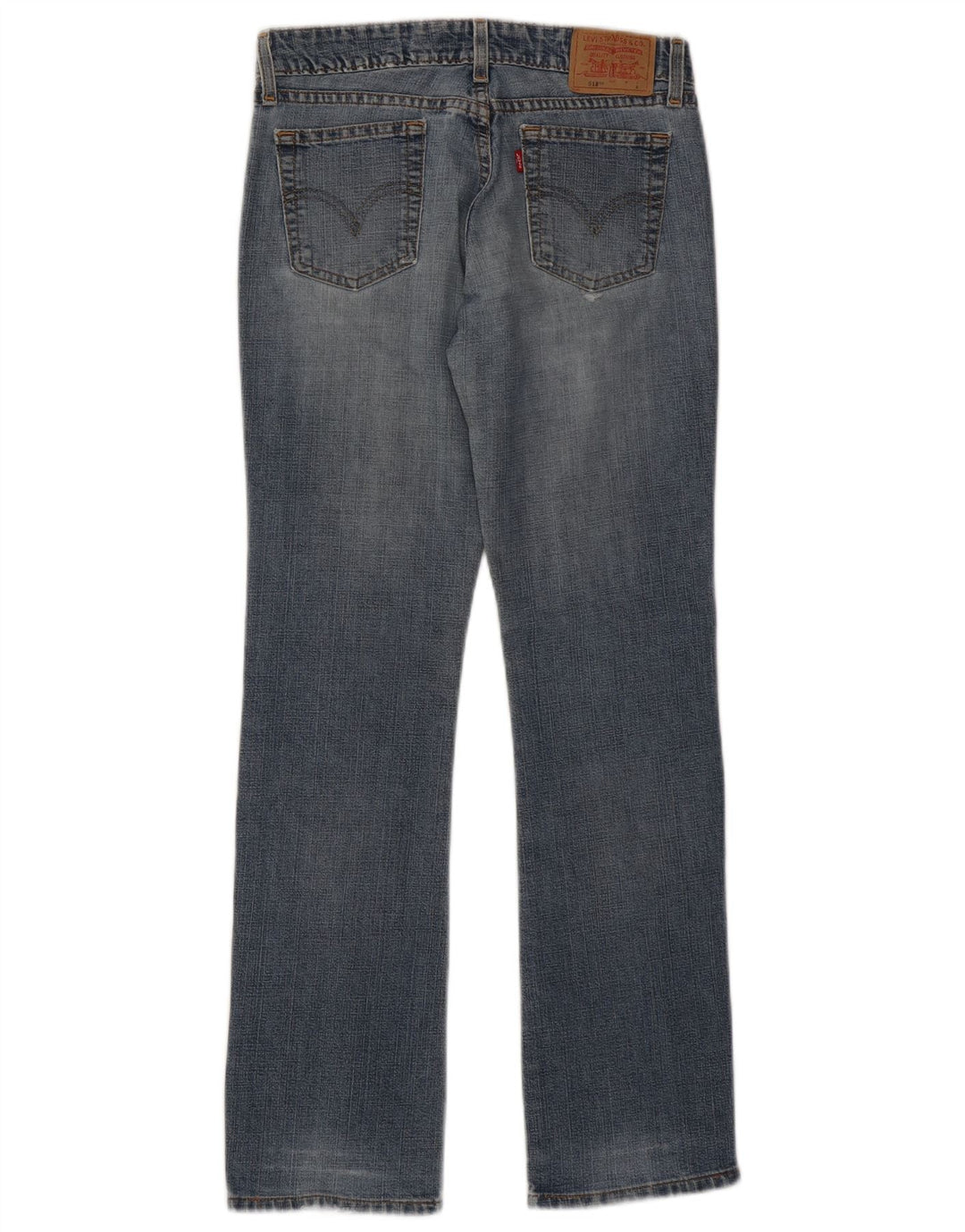 Damskie jeansy Levi's 518 Super Low Bootcut US 3 Small W28 L30 Niebieska bawełna