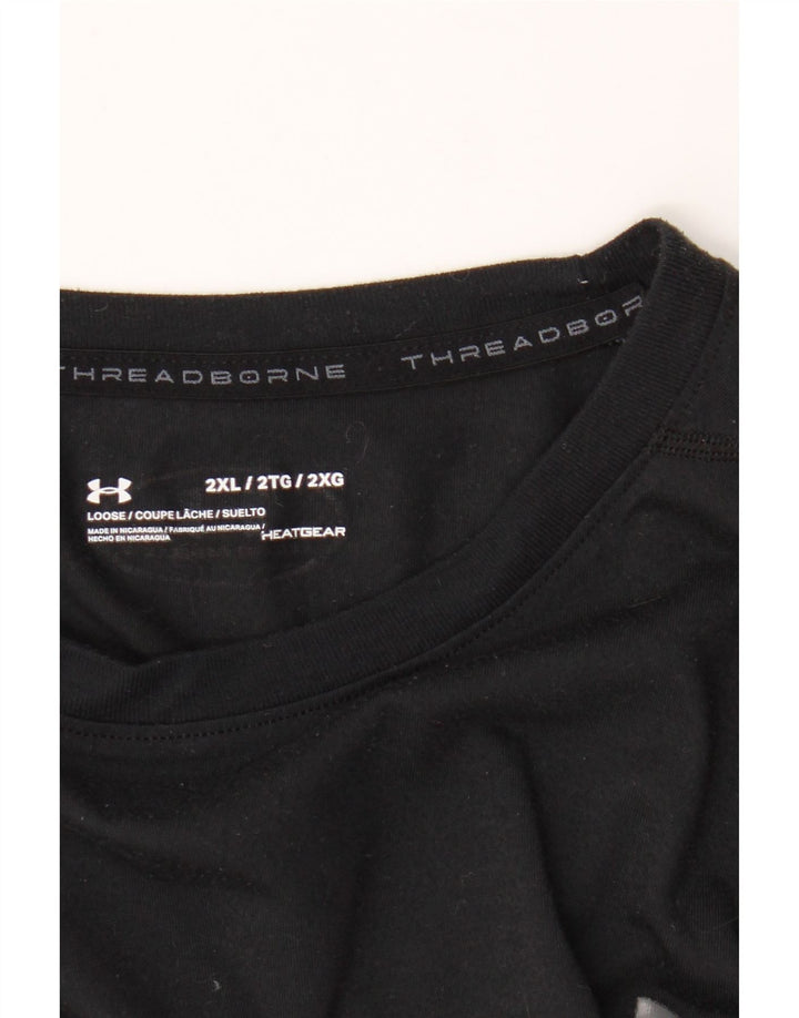 Męska koszulka t-shirt Under Armour Heat Gear 2XL w kolorze czarnym