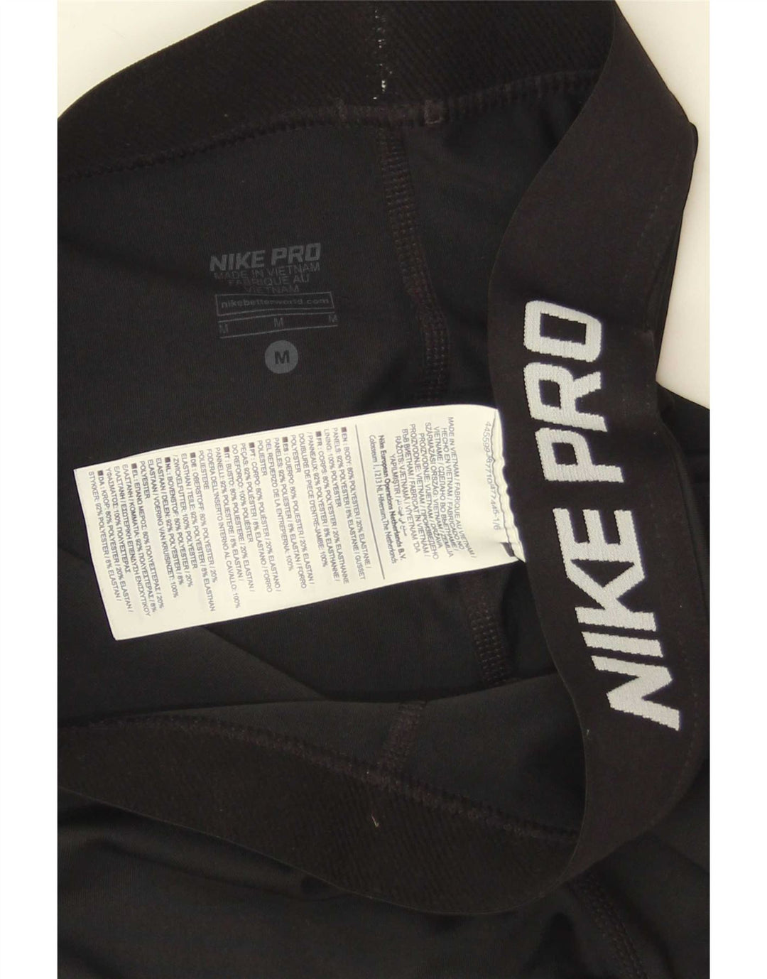 Damskie legginsy Nike Dri Fit Graphic UK 12, średni czarny poliester
