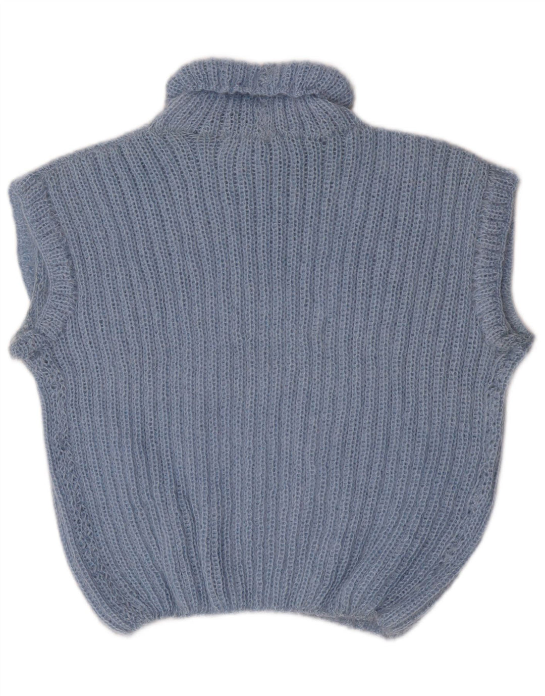 Tank top damski w stylu vintage, kamizelka UK 10, mały niebieski