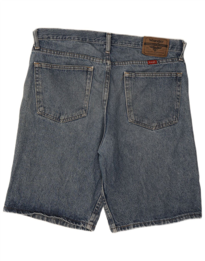 WRANGLER Mens Relaxed Fit Denim Shorts W33 Medium  Blue Cotton