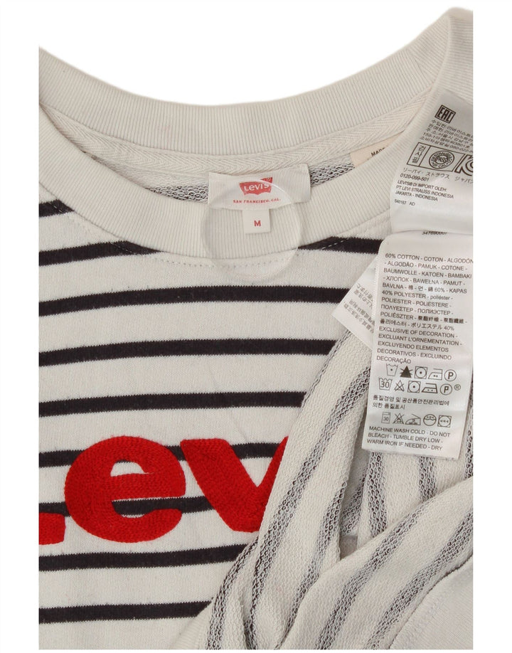 Damska bluza Levi's Graphic Jumper UK 14 Medium White Striped Nautical