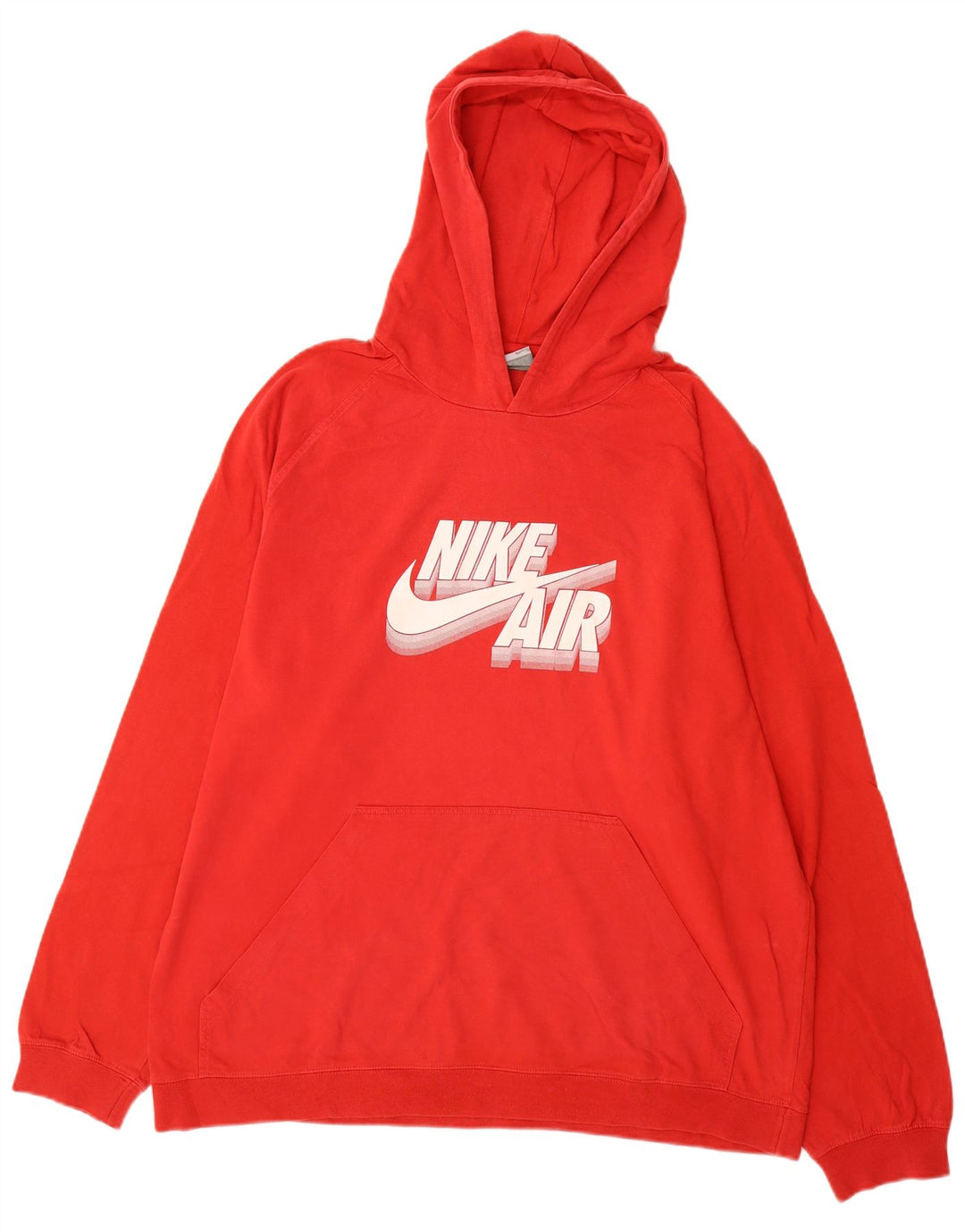 Męski sweter z kapturem NIKE Air Graphic UK 45/47 XL, czerwony, bawełniany