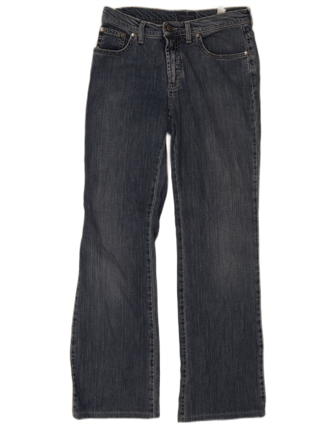 Damskie jeansy Bootcut TRUSSARDI W27 L29 Niebieskie, bawełniane