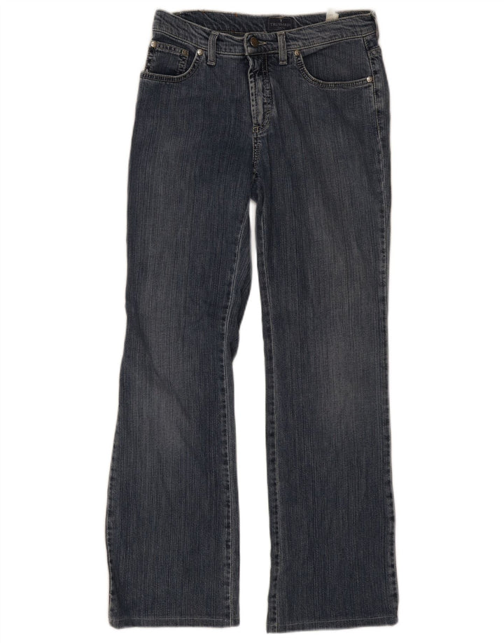 Damskie jeansy Bootcut TRUSSARDI W27 L29 Niebieskie, bawełniane