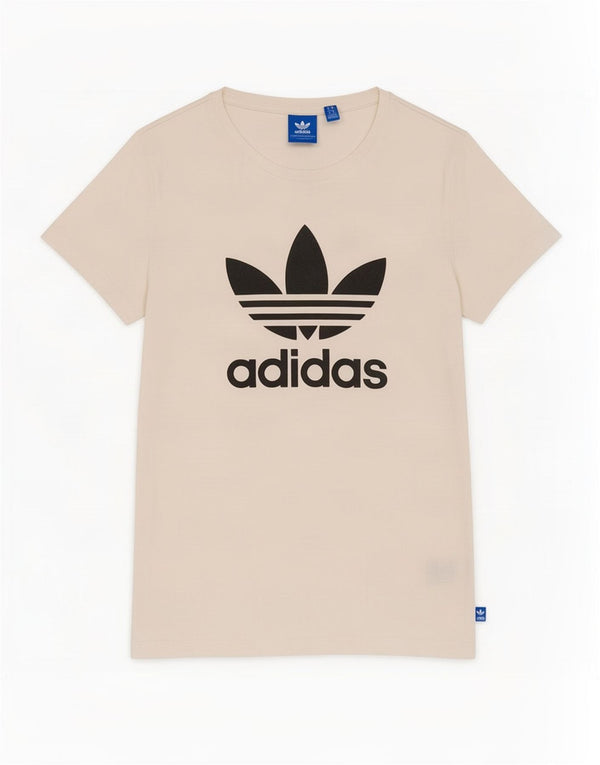 Damska koszulka graficzna Adidas Top UK 8 Small White Cotton