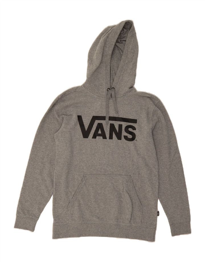 VANS Mens Graphic Hoodie Jumper Small Grey Vintage Vans and Second-Hand Vans from Messina Hembry 