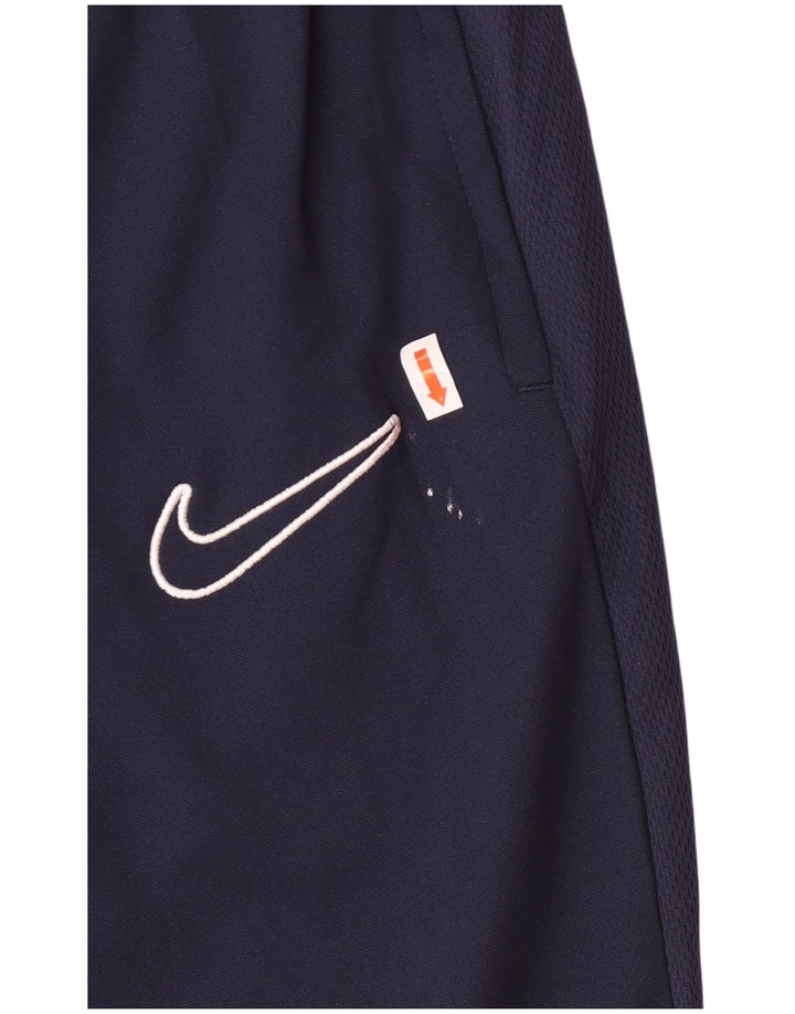 Męskie spodnie dresowe Nike Dri Fit, małe, granatowe, poliestrowe