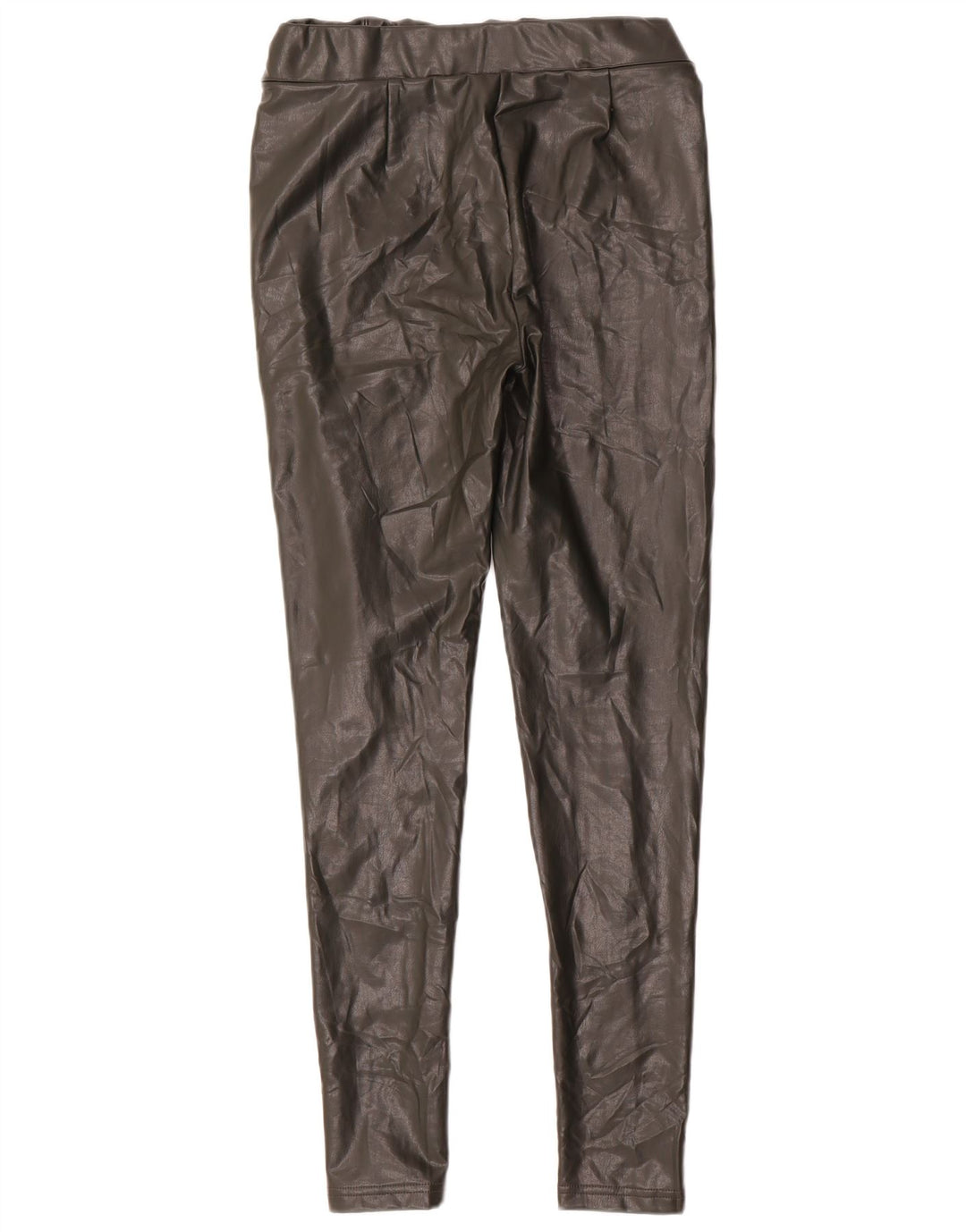 Damskie legginsy Marks & Spencer ze sztucznej skóry UK 12, średni zielony