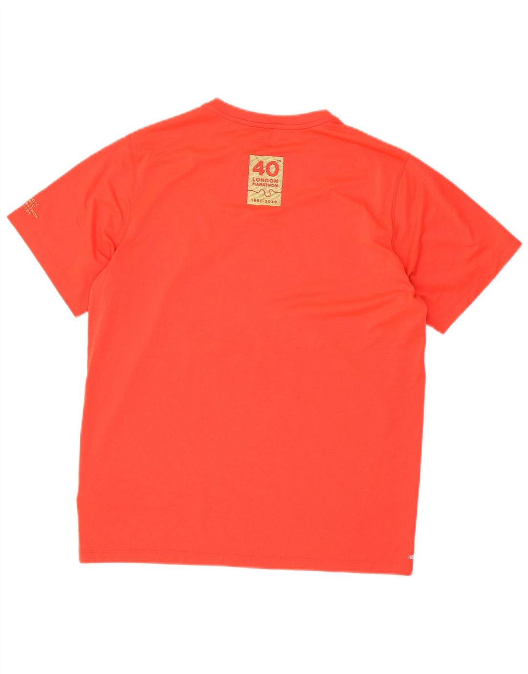 Męski T-shirt z grafiką New Balance, duży, czerwony, poliester