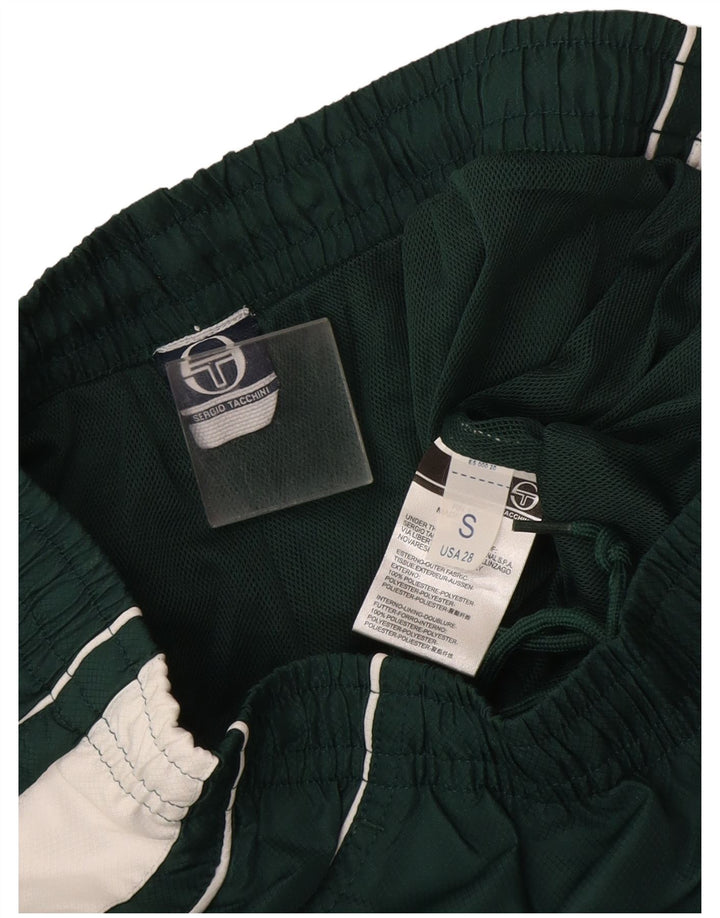 Męskie spodnie dresowe Sergio Tacchini, małe, zielone, z poliestru w blokach kolorów