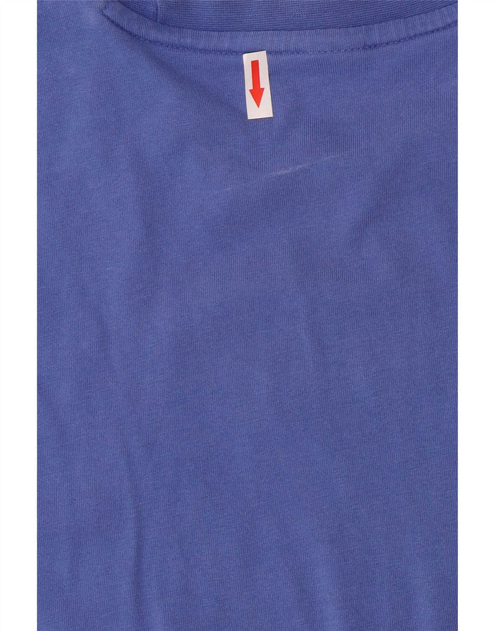 Męska koszulka z grafiką Reebok Top, średnia niebieska, bawełniana
