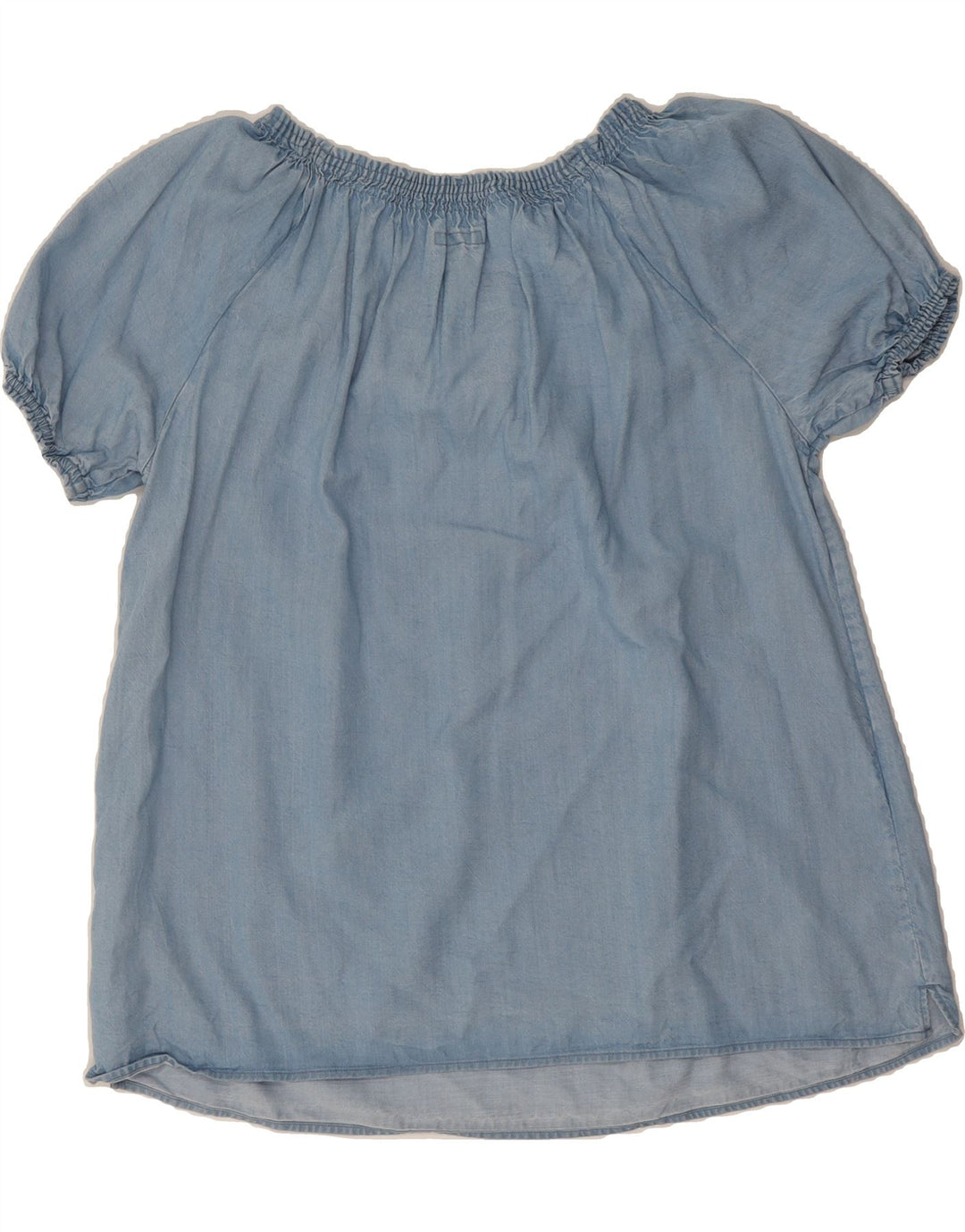 CHAPS Womens Blouse Top UK 16 Large Blue Tencel Vintage Chaps and Second-Hand Chaps from Messina Hembry 