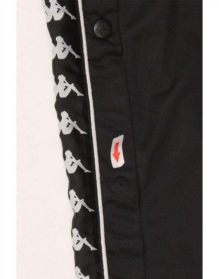 Damskie spodnie dresowe KAPPA z grafiką UK 12, średni czarny poliester