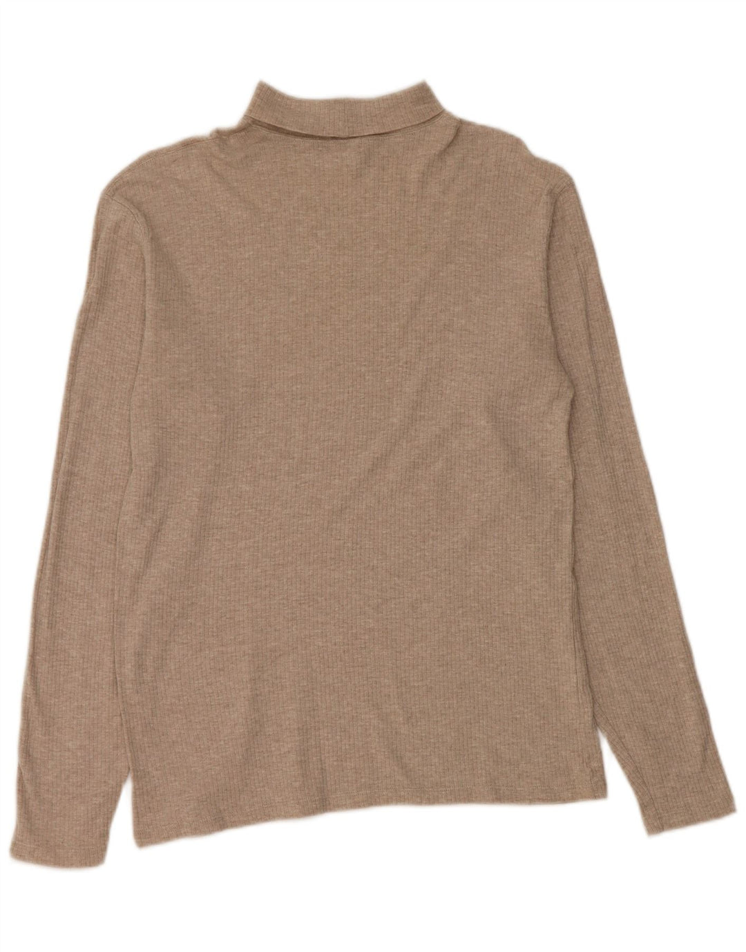 J. CREW Damski sweter z golfem UK 14, średni beż, bawełna