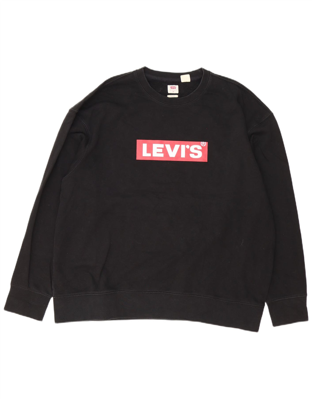 Męska bluza Levi's o swobodnym kroju z grafiką XL, czarna, bawełniana