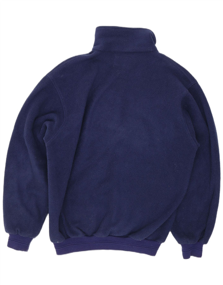 Męski sweter polarowy Malden z kołnierzykiem, duży, niebieski