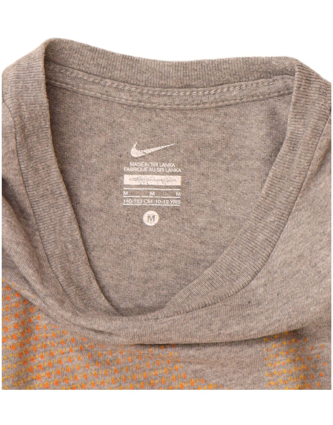Chłopięcy T-shirt z grafiką Nike na 10-11 lat, średnioszary, bawełniany