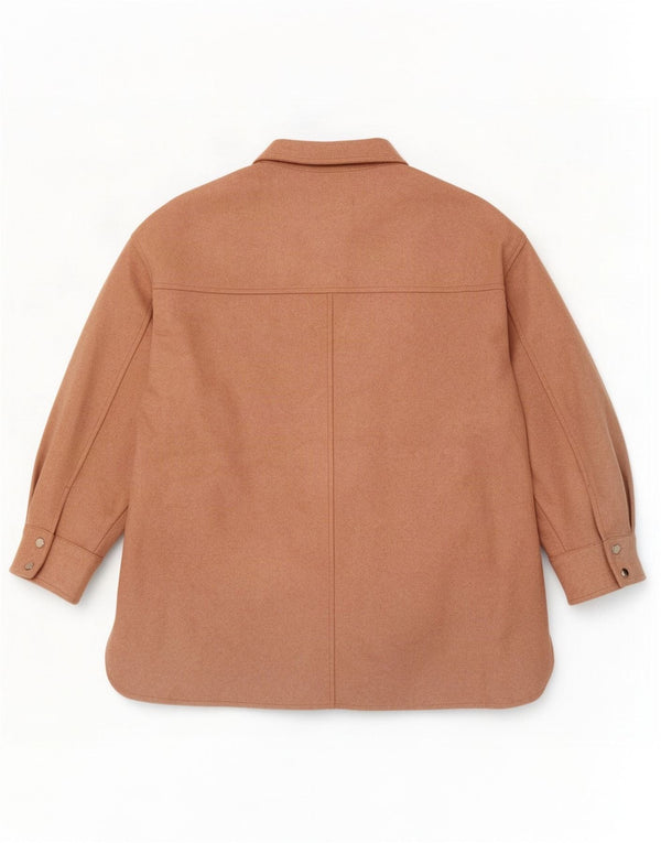 Damska kurtka oversize Zara Shacket UK 14, średni różowy poliester