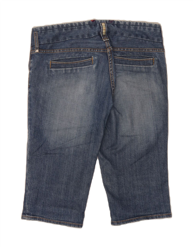 FCUK Womens Denim Bermuda Shorts US 12 Large W34  Blue Cotton Vintage Fcuk and Second-Hand Fcuk from Messina Hembry 