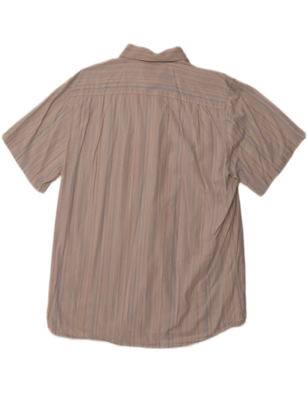 PIERRE CARDIN Męska koszula z krótkim rękawem 2XL, bawełniana w niebieskie paski