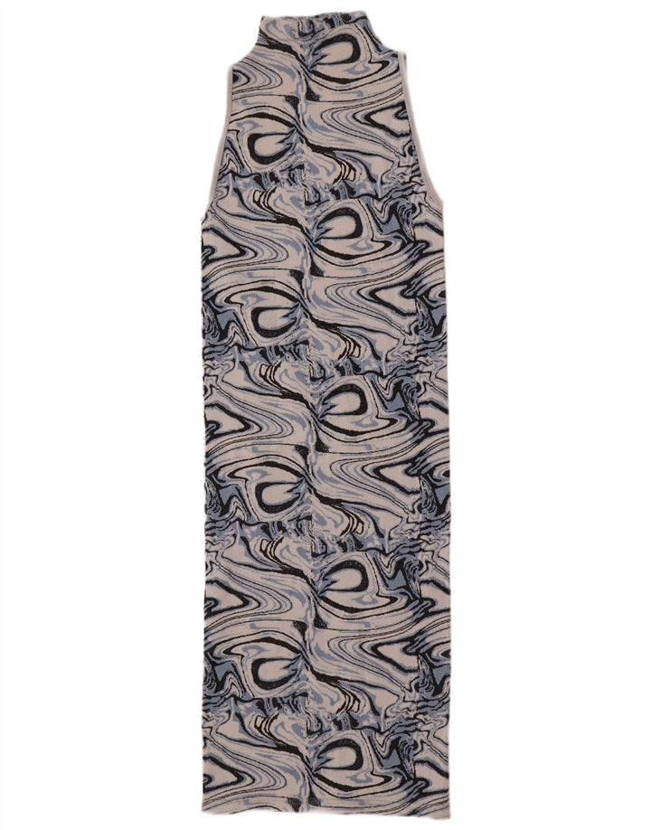 Zara damska obcisła sukienka bez rękawów w abstrakcyjny wzór UK 4 XS wielokolorowa