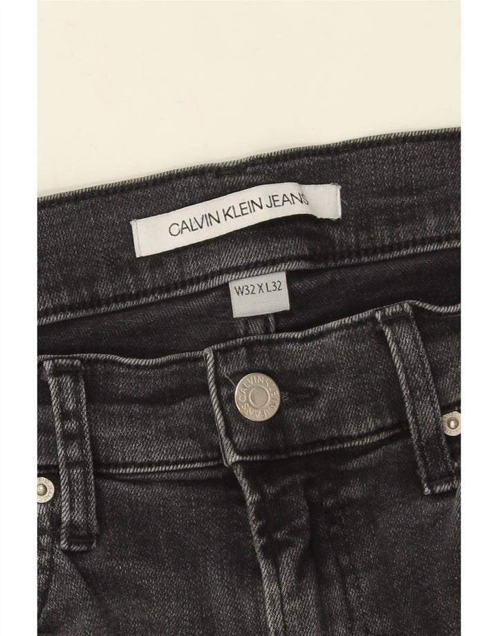 Męskie jeansy Calvin Klein W32 L32 Czarne bawełniane