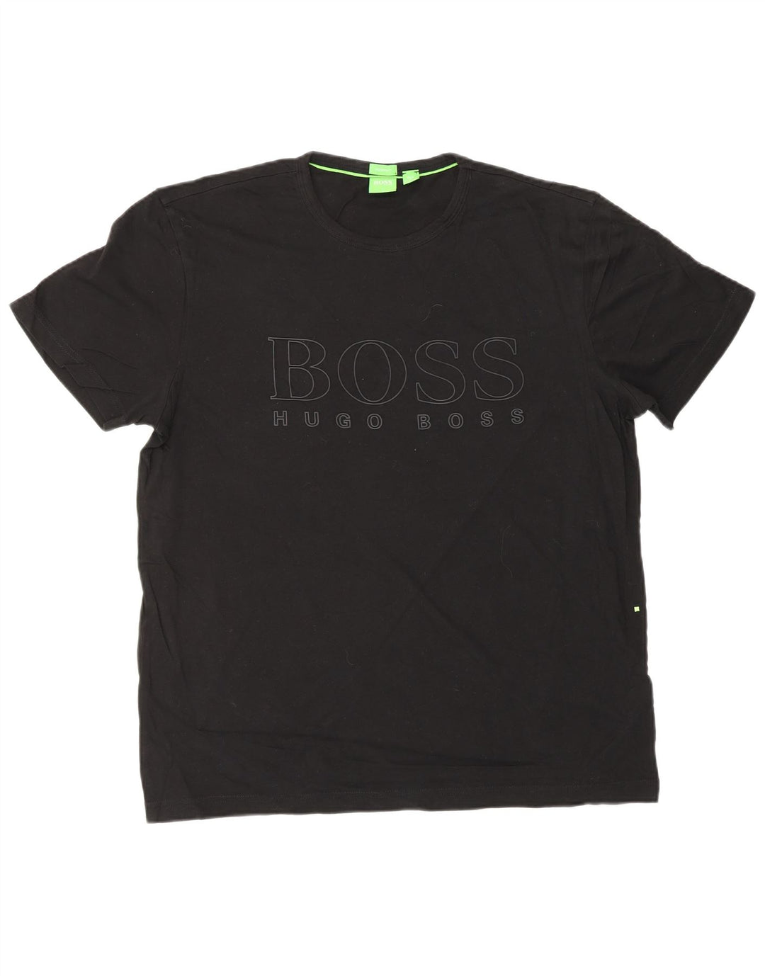 Męski T-shirt z grafiką o nowoczesnym kroju HUGO BOSS, duży, czarny