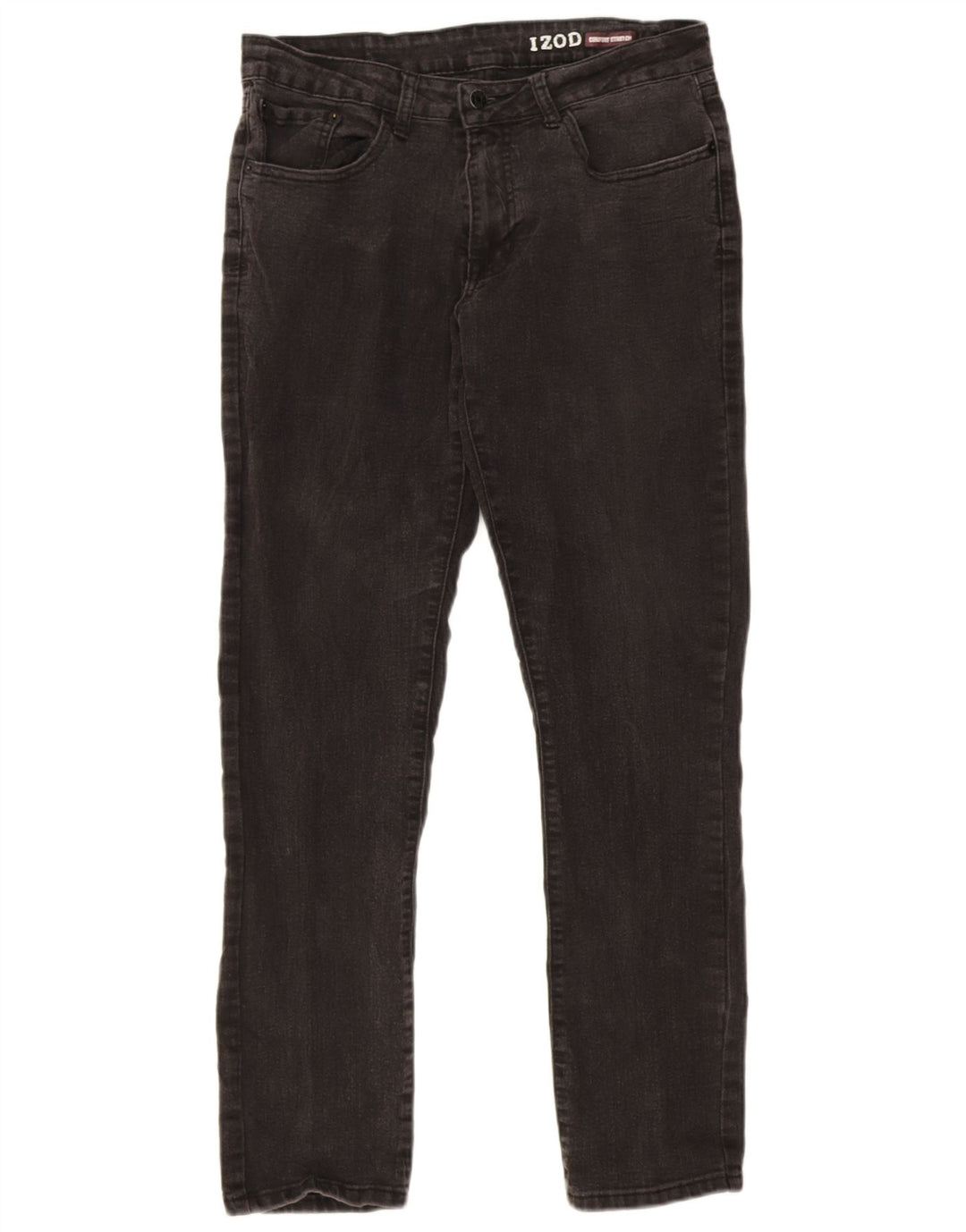 Damskie jeansy Izod Stretch Straight W32 L32 Szara bawełna