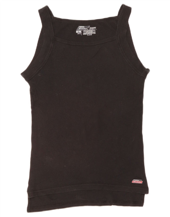Damska kamizelka Dickies Slim Top UK 12, średnia czarna bawełna