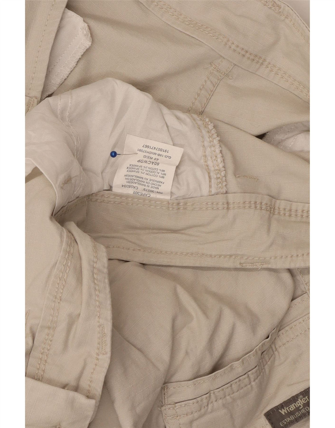Męskie spodenki bojówki WRANGLER W44 2XL beżowa bawełna