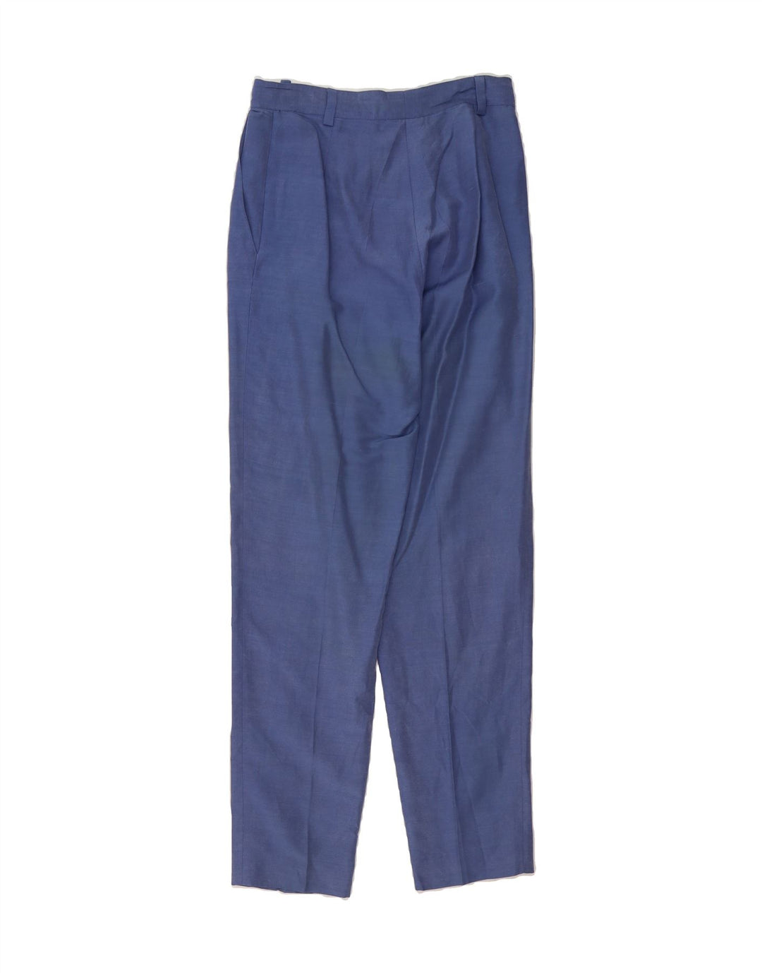 VINTAGE Womens Pegged Chino Trousers IT 44 Medium W30 L30 Blue Viscose Vintage Vintage and Second-Hand Vintage from Messina Hembry 