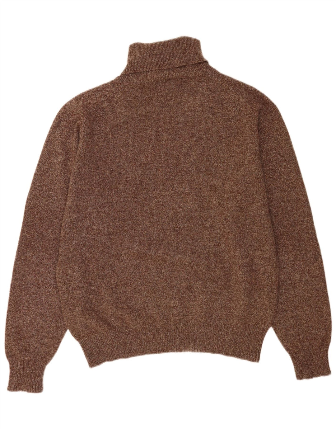 Męski sweter Kappa z golfem i dużą brązową wełną w cętki