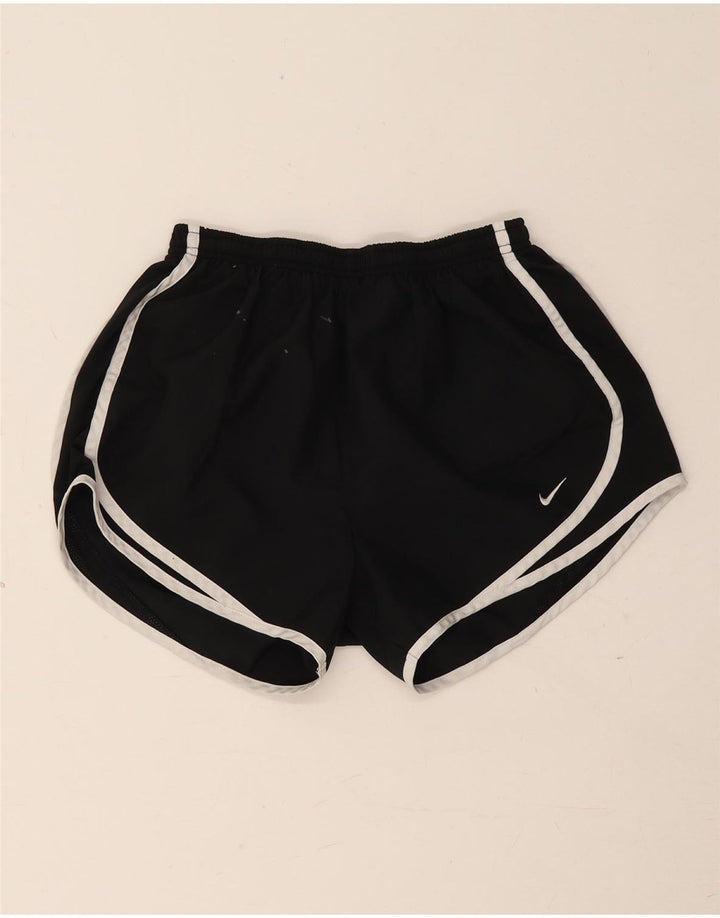 Damskie spodenki sportowe Nike Dri Fit UK 8, małe, czarne, poliestrowe