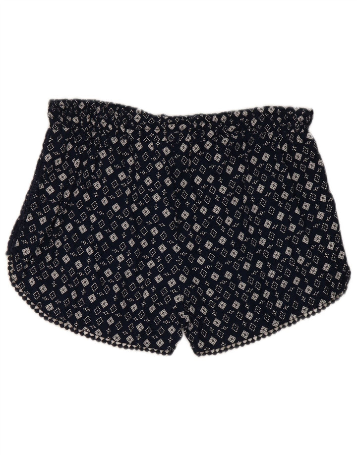 Damskie spodnie Superdry Large W32 Granatowa, geometryczna wiskoza