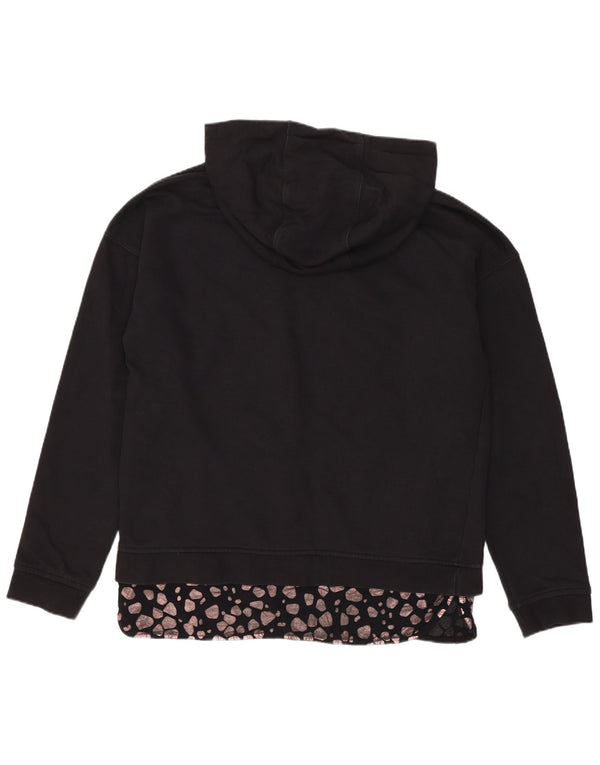 Damska bluza z kapturem Emporio Armani UK 10, mały czarny nadruk zwierzęcy