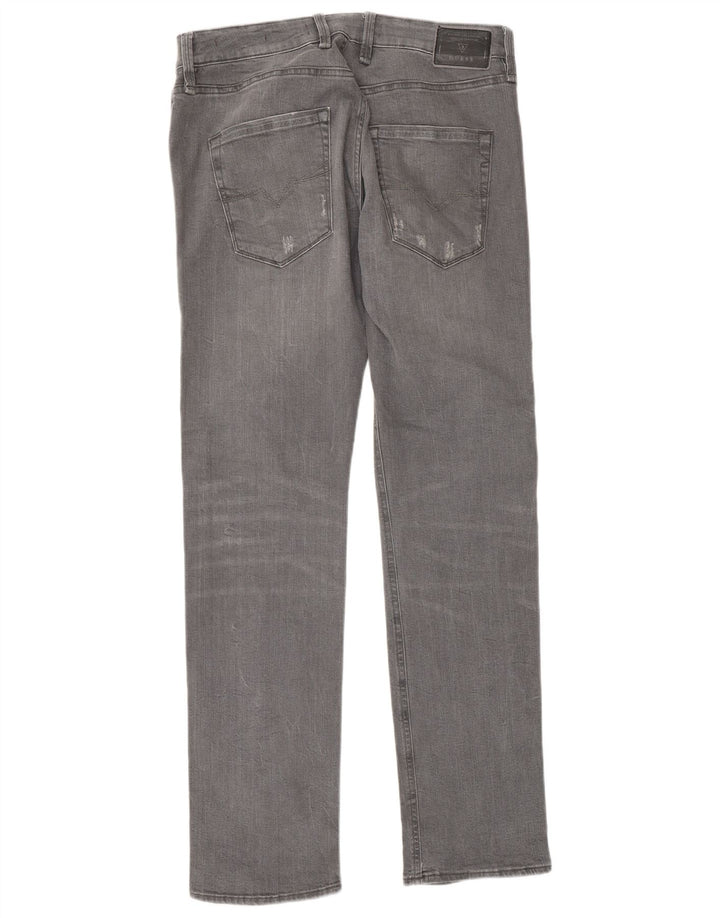 Męskie jeansy Guess w trudnej sytuacji W31 L33, szare, bawełniane